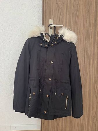 Winterjacke dunkelblau Grösse 34
