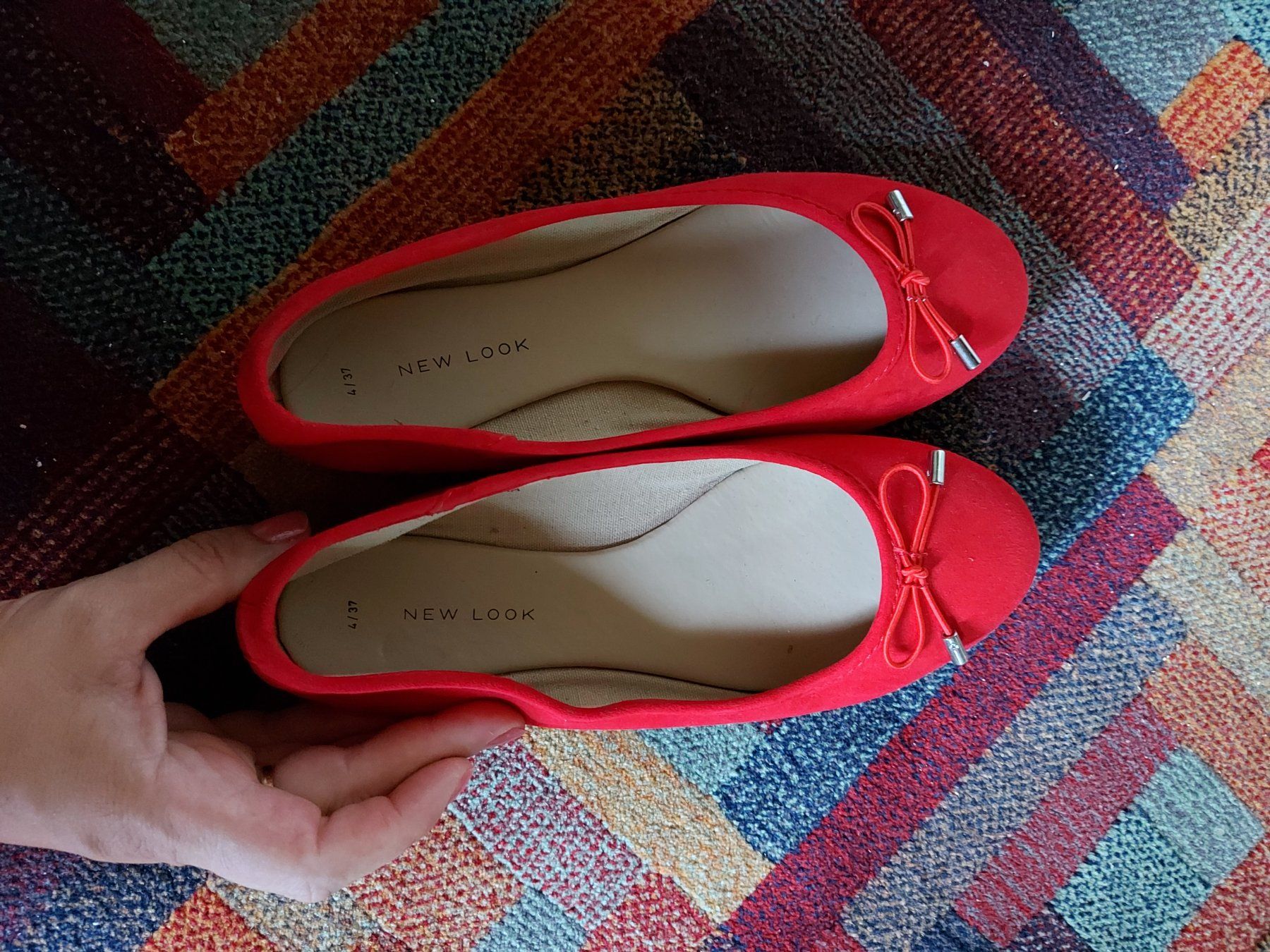 New Look Scarpe da donna: Ballerina New Look rosso  37 belle e comode messe 1 volta – Usato da Coldrerio venduto da camillo71