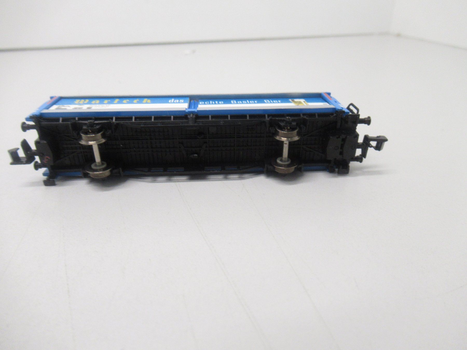 Fleischmann Modelleisenbahnen: Fleischmann 8337 ged. Güterwagen Warteck Bier der SBB Spur N – Gebraucht aus Basel von mhmarken 5