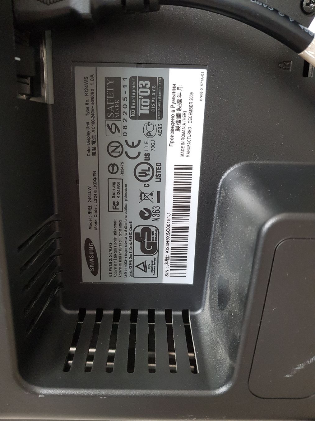 Samsung Monitore: Samsung Syncmaster 2494 Monitor – Gebraucht aus Gerlafingen von diotech 3
