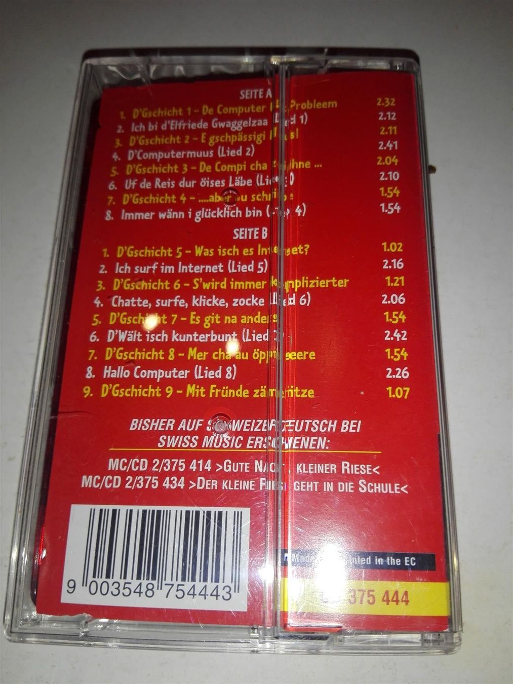 Musicassette: Der kleine Riese und sein Computer – Usato da St. Gallen venduto da elk2020 7