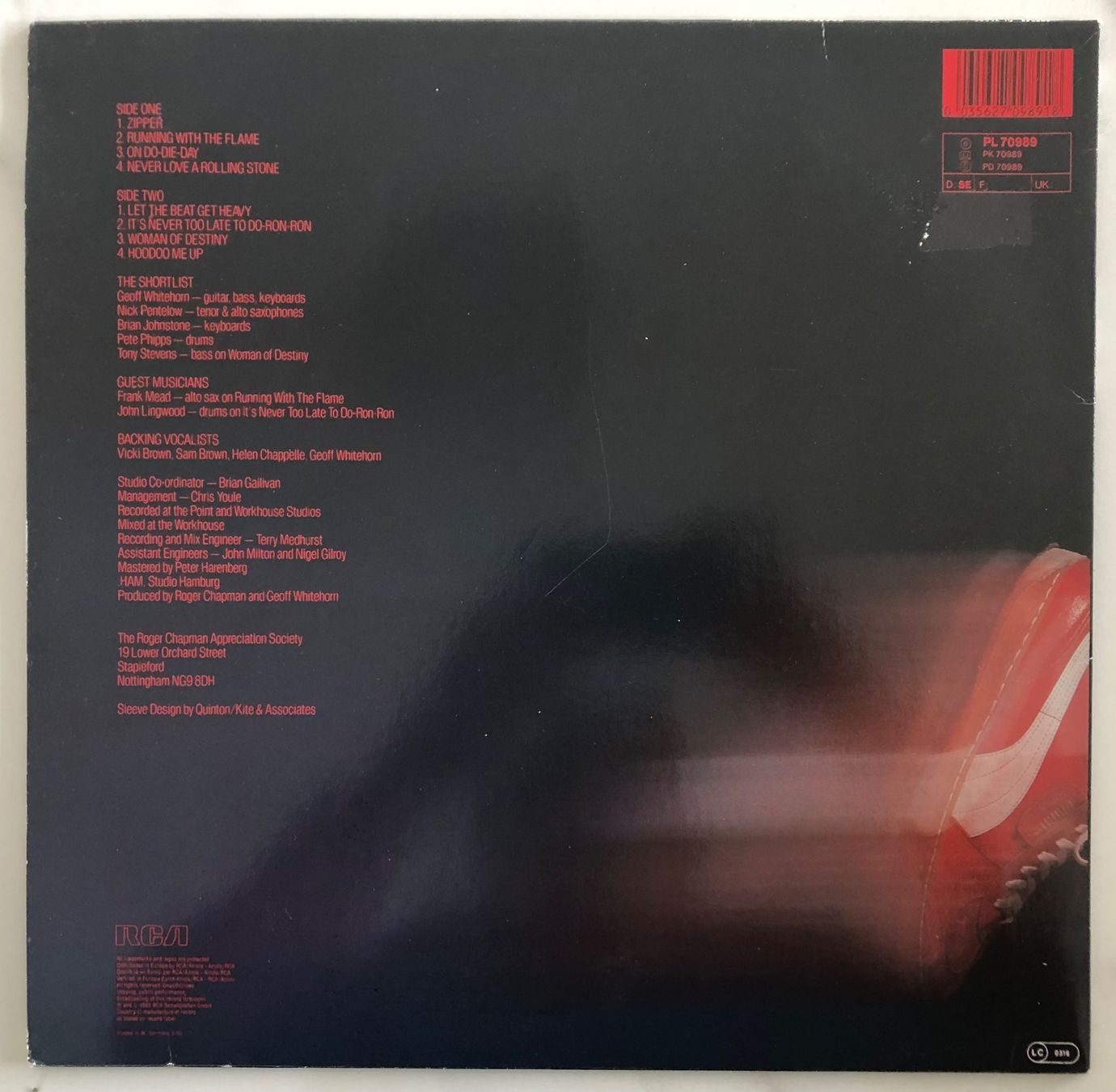 Vinyles: ROGER CHAPMAN - ZIPPER – D'occasion à Poliez-Pittet par Newtown-Records 1