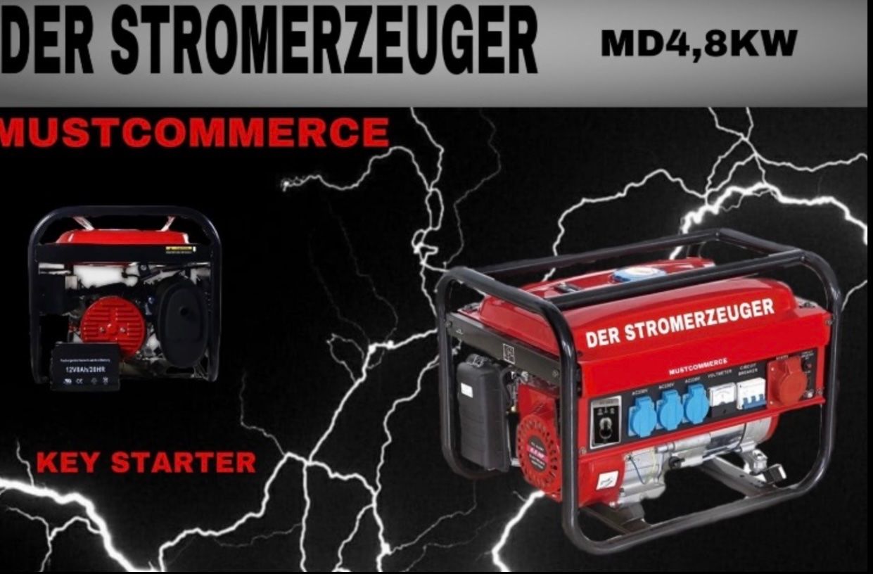 Generatori di corrente: Stromgenerator, Stromerzeuger 8500WE🔑E-Start – Nuovo e nell'imballaggio originale da Winterthur venduto da lulu0128