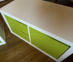 Kallax Regal mit Schubladen und Tür