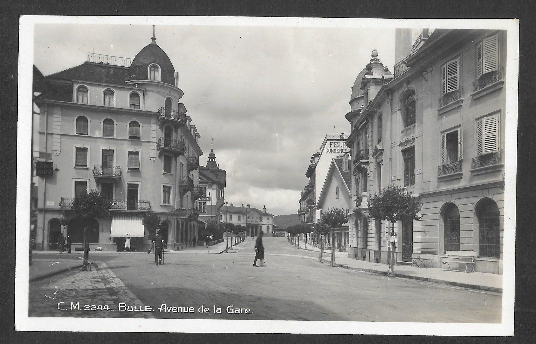 Cartoline postali: Bulle Avenue de la Gare – Usato da Olten venduto da clotaldi