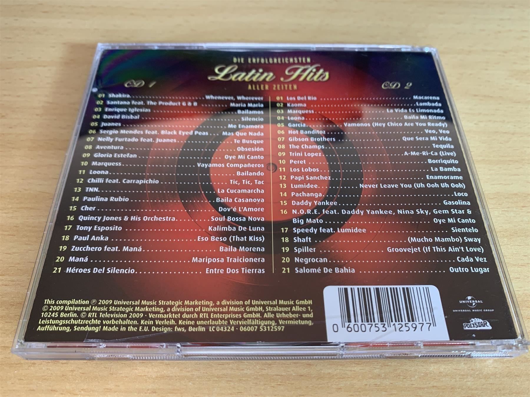 CD: Chart Show - Latin Hits - 2 CD – Usato da Rikon im Tösstal venduto da Alpenmutz 1