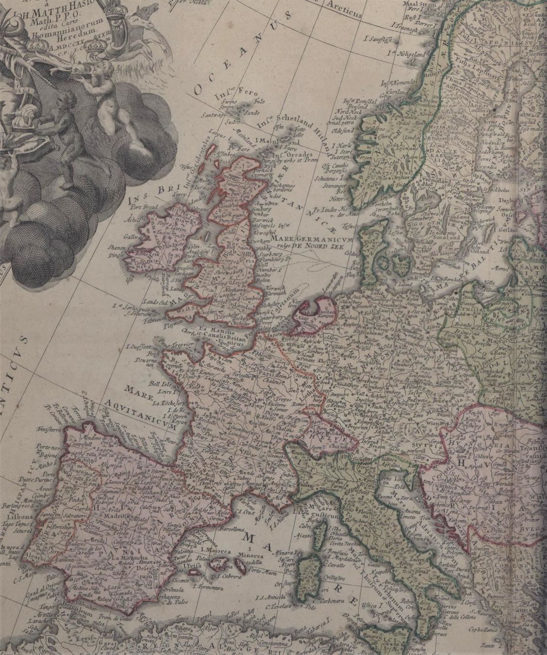Landkarten & Atlanten: Europa Kupferstichkarte1743 – Gebraucht aus Rafz von booksell 2