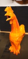 Vintage Hahn Güggel Keramik orange (MA376)