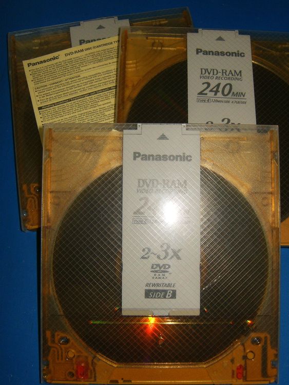 4 Panasonic DVDRAM Video Recording 240 Min 23x Speed Kaufen auf Ricardo