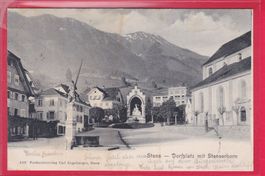 STANS - DORFPLATZ MIT STANSERHORN, 23.7.1903