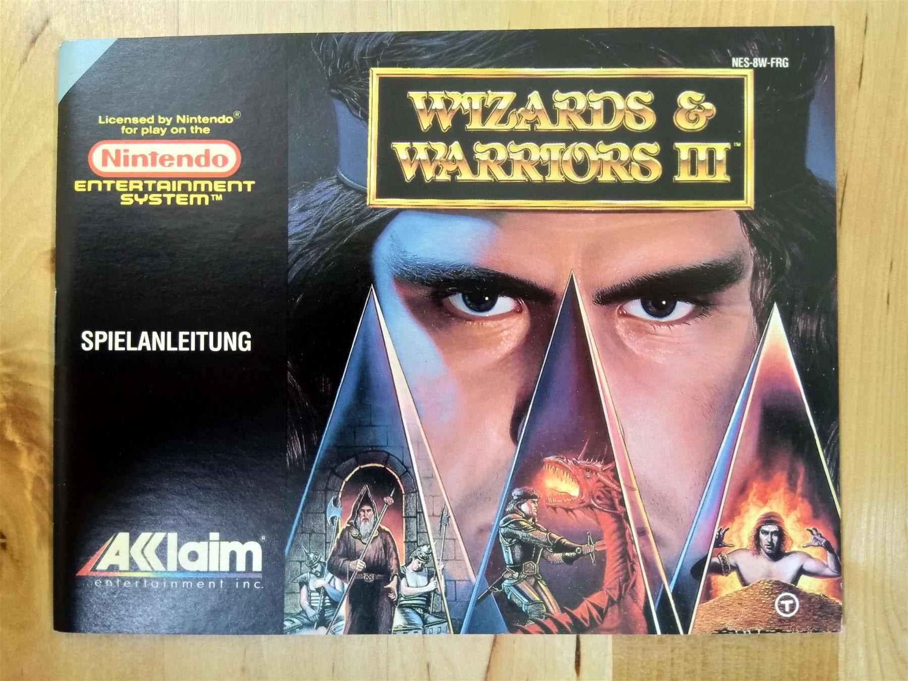 Nintendo Documenti: Wizards & Warriors 3 Spielanleitung NES – Usato da Frauenfeld venduto da pakuw1