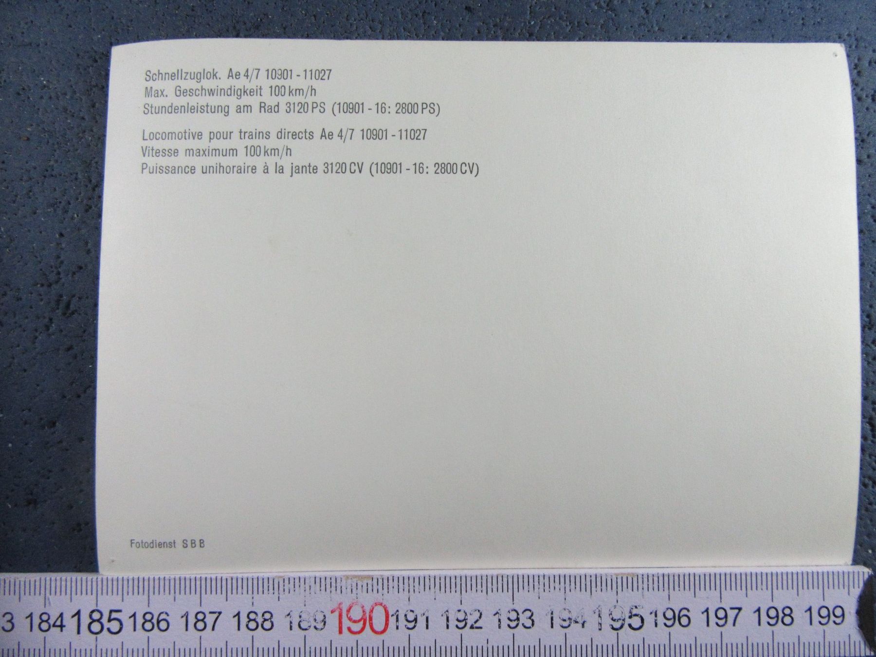 Cartoline postali: BAHN SCHWEIZ SCHNELLZUGLOK Ae 4/7 AK – Usato da Ettingen venduto da Hausi4711 1