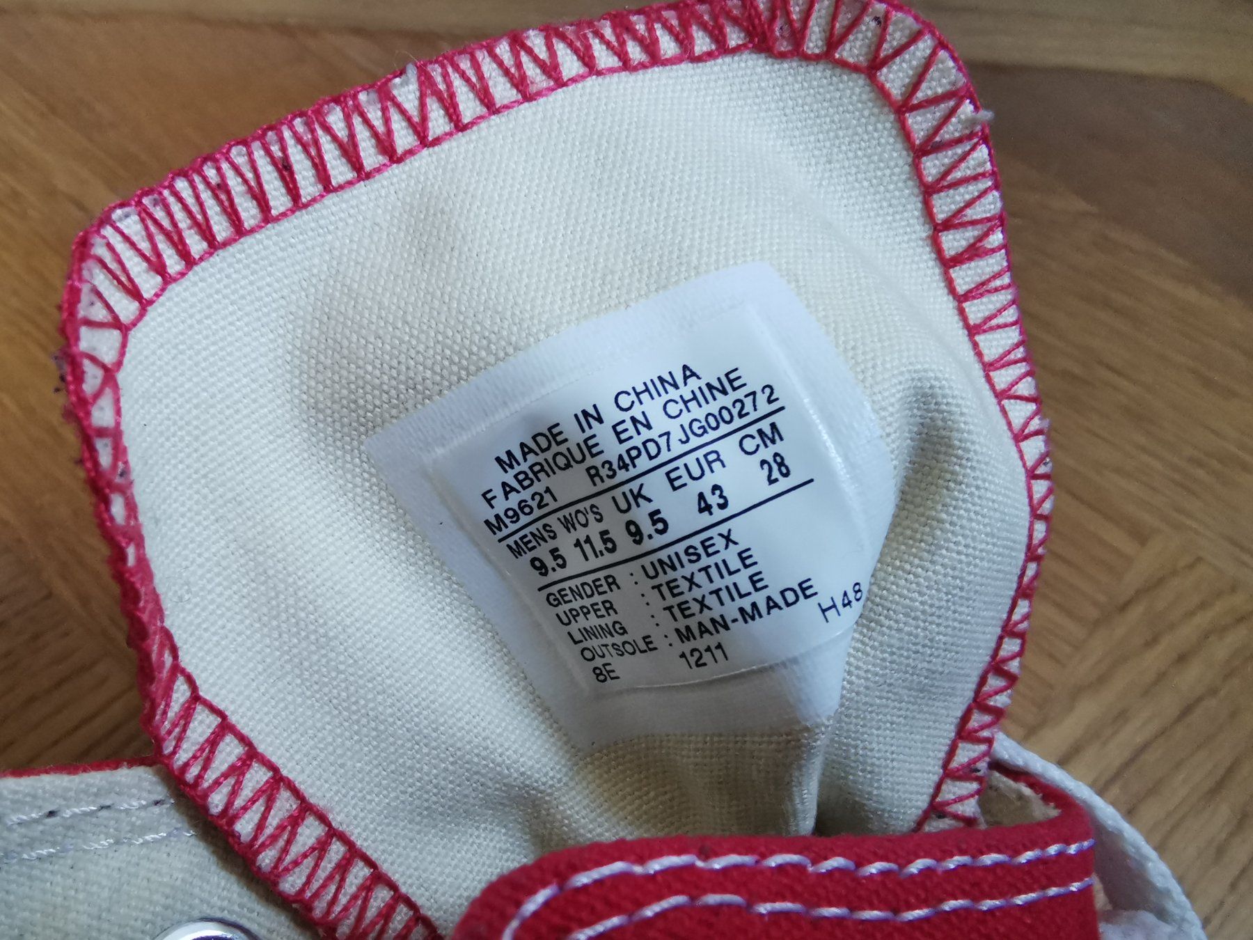 Converse Scarpe da uomo: Converse rot High Gr. 43 neu 9 1/2 – Nuovo (secondo la descrizione) da Berneck venduto da inamoktal 4