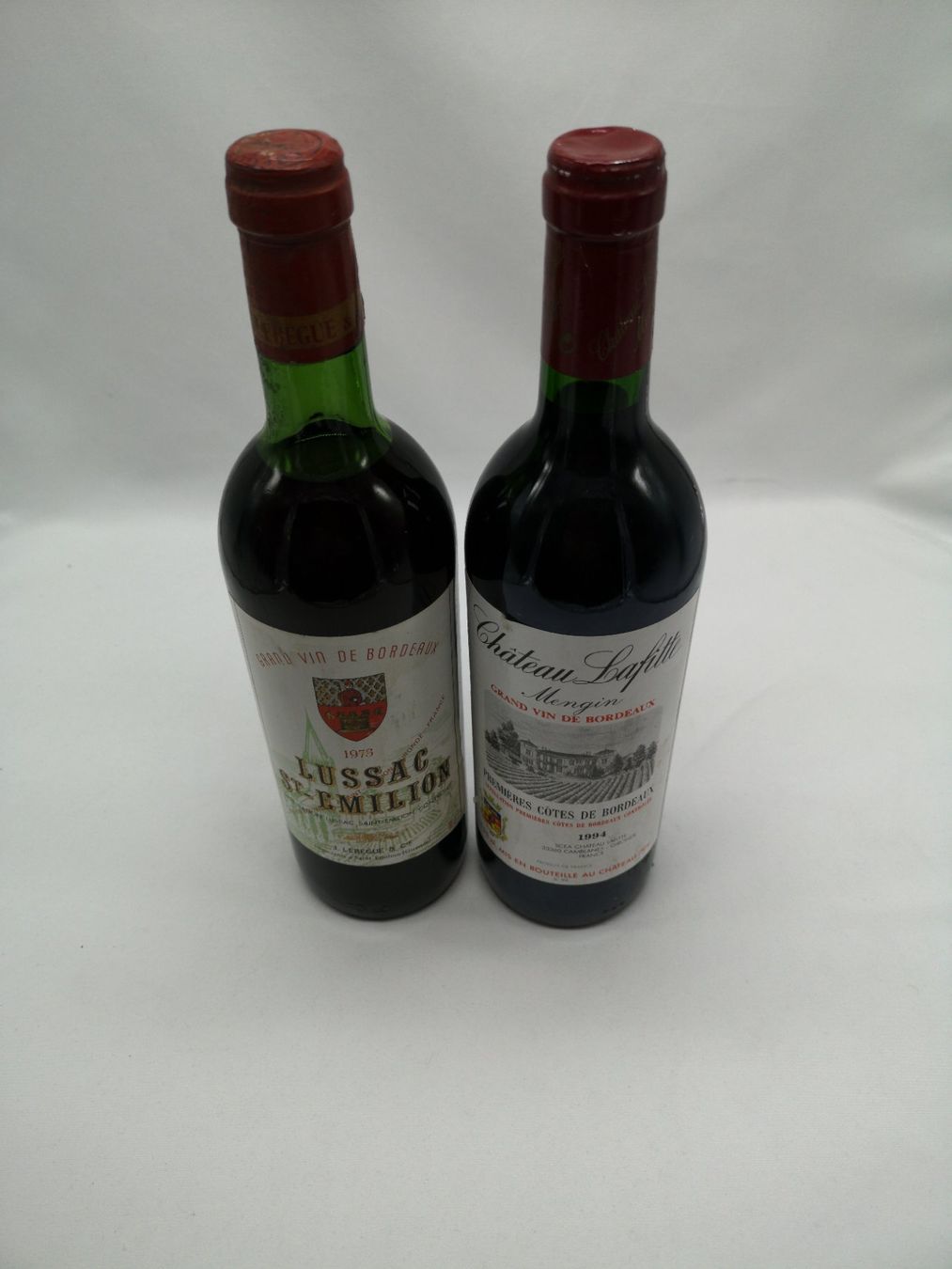 Vino: LUSSAC SAINT-EMILION  & LAFITTE Mengin  **1973 - 1994** – Nuovo e nell'imballaggio originale da Bulle venduto da italicum 1
