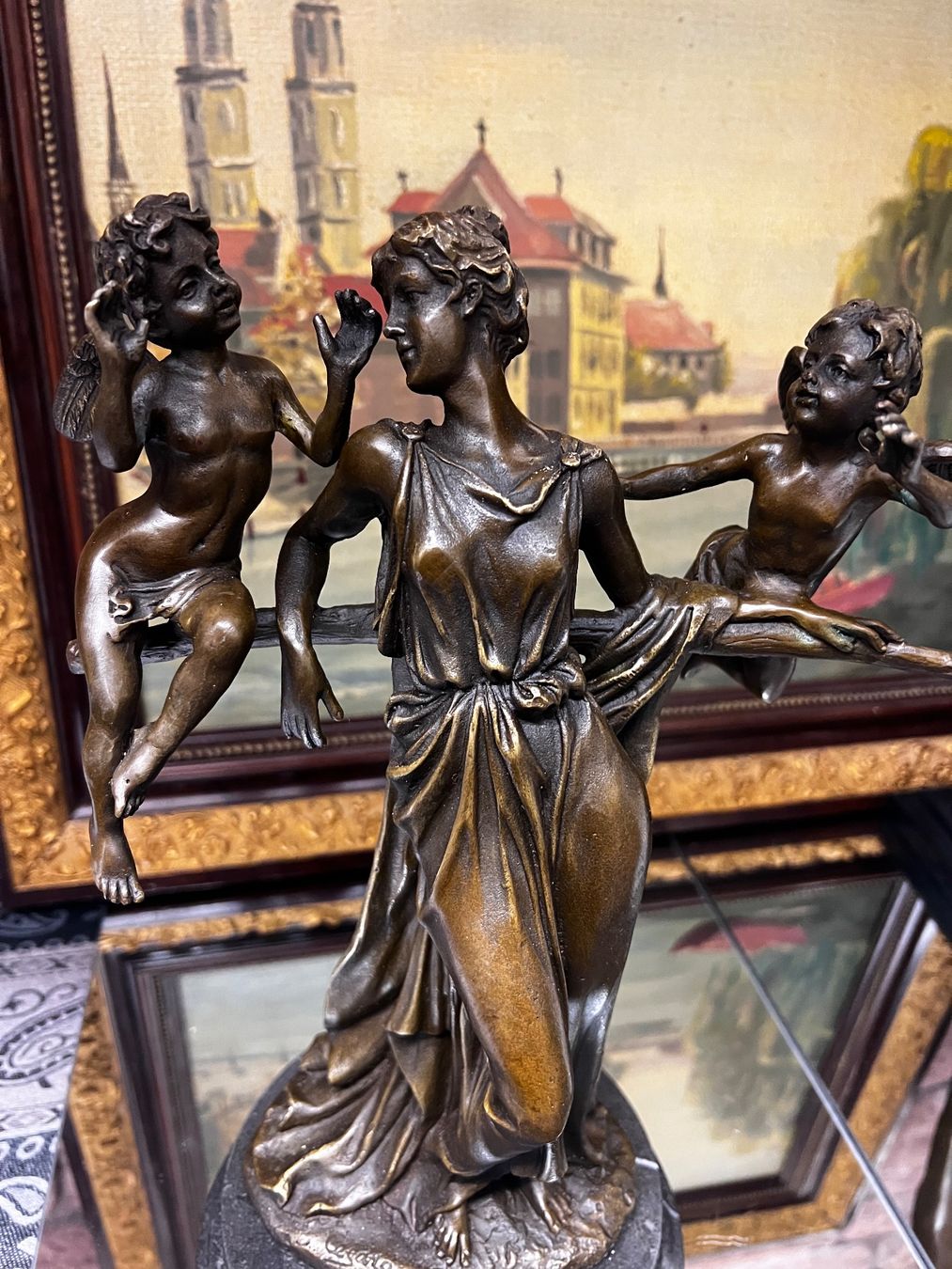 Sculture & Statue: Top Bronzefigur "Frau mit Putten" – Usato da Oberengstringen venduto da Cici7 4