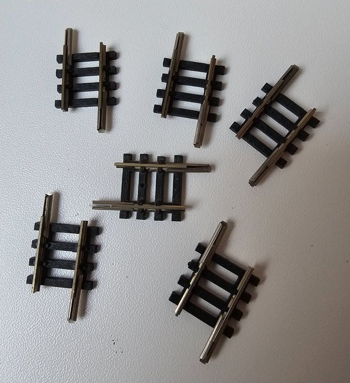 Trix 14906 – 10 Gerade Gleise, 54,2 Mm, Minitrix Spur, Für DC-Gleichstrom-Modellbahnen