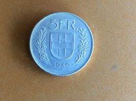 5 francs  1940