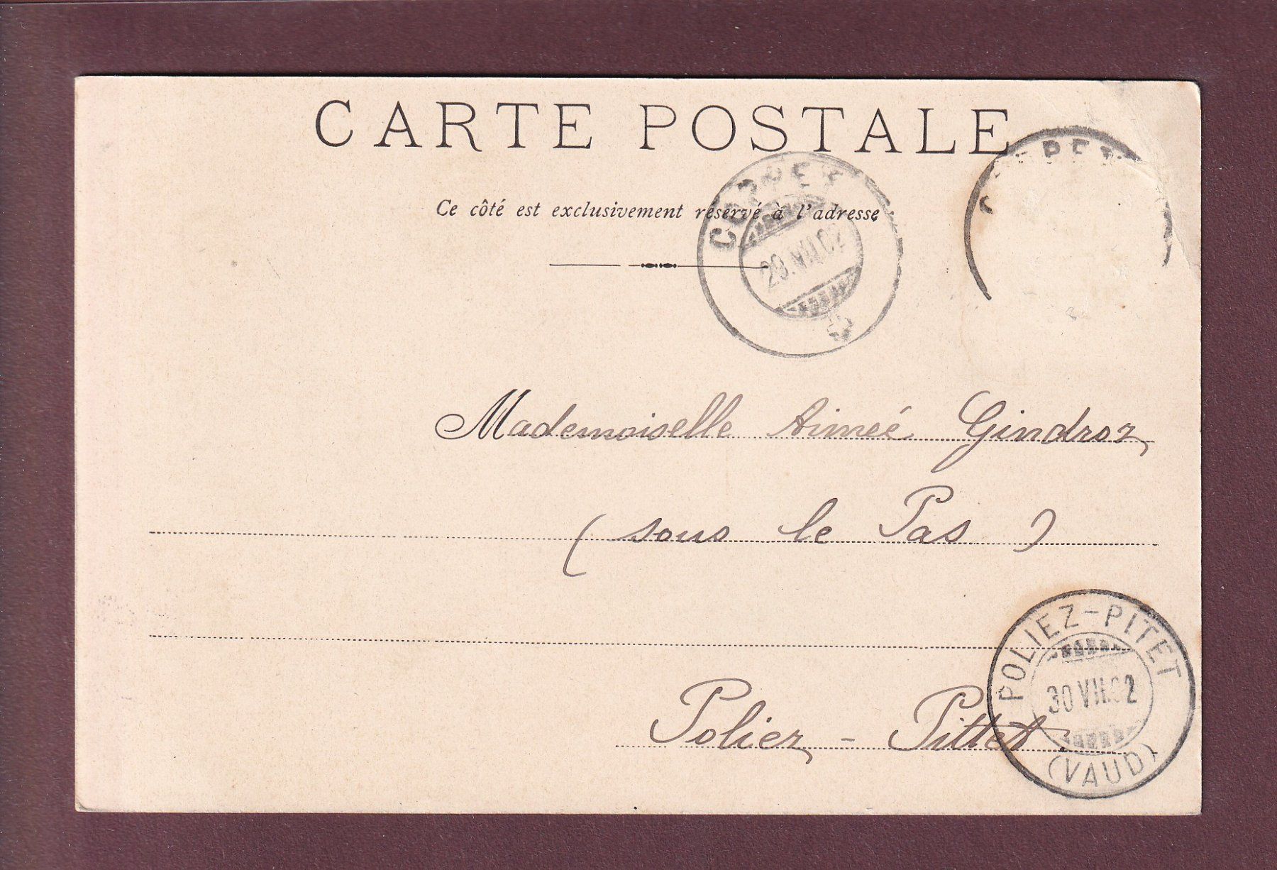 Cartoline postali: Château de COPPET - 1902 – Usato da Pully venduto da nicecards 1