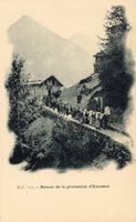Emosson  VS  - Retour de la procession à Emosson   env. 1900