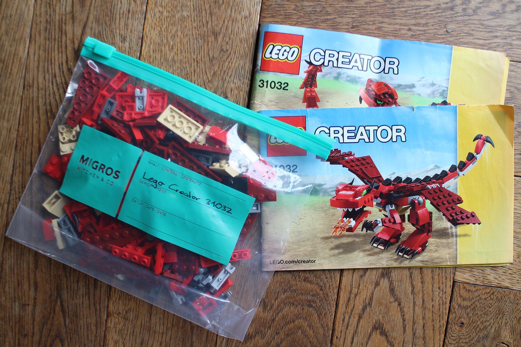 Lego Kit di costruzioni: LEGO Creator 3 in1 / 31032 Drache – Usato da Männedorf venduto da Alpen-Anemone 1