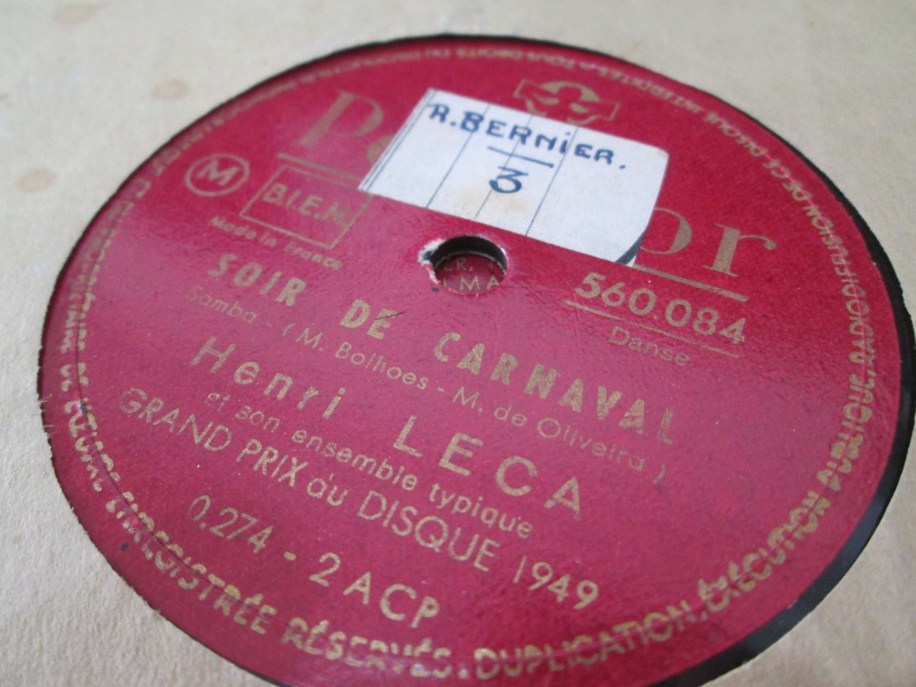 Schallplatten: DISQUES 78 TOURS – Gebraucht aus Lausanne von Leag 3