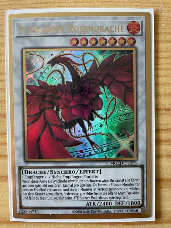 Yugioh Schwarzer Rosendrache Maximum Gold Mged De026 Kaufen Auf