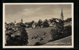 Hemberg /Toggenburg, Ortspartie mit Kirc