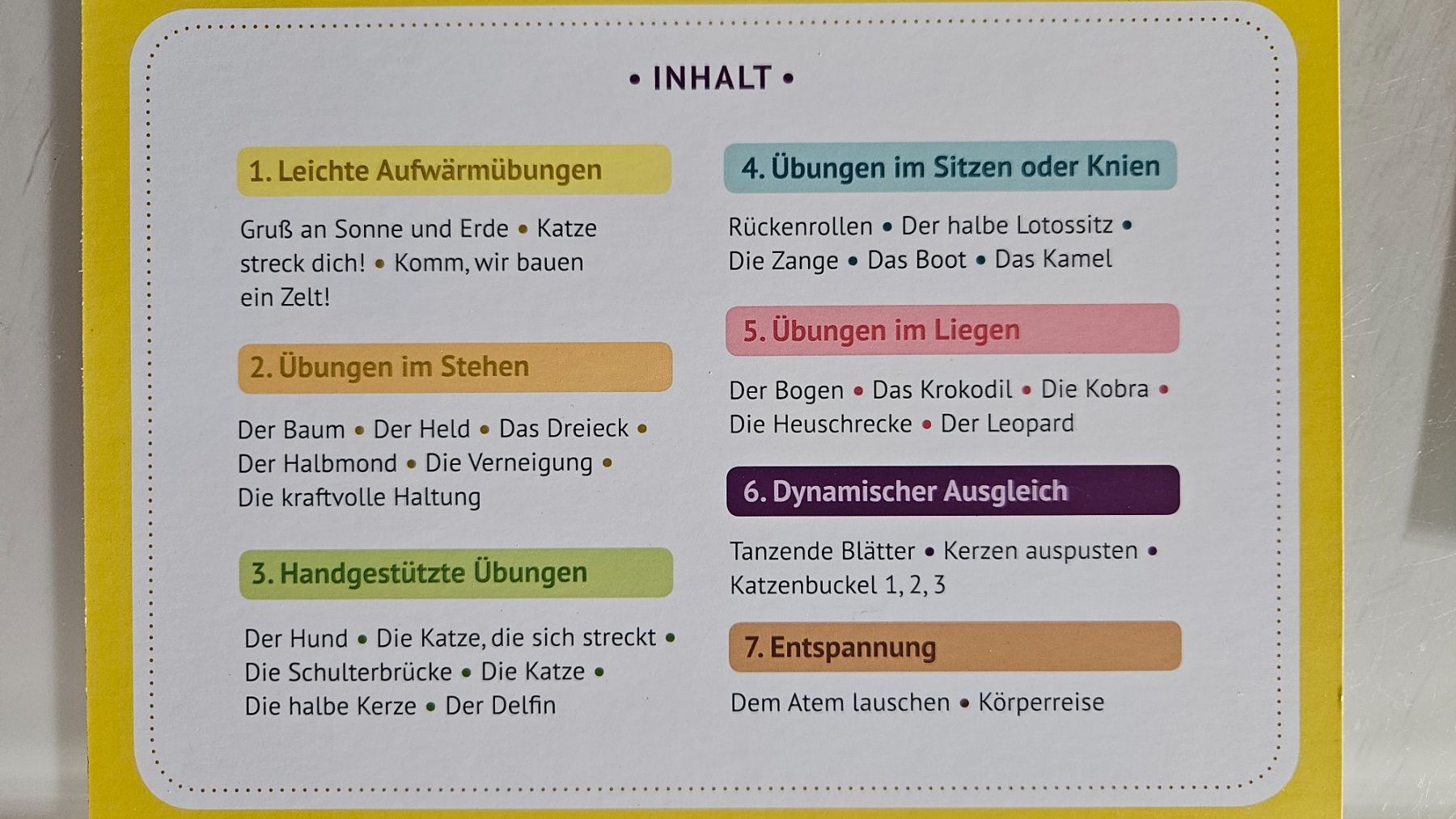 Giochi: 30 Kinder-Yoga Bildkarten mit Übungen – Usato da Basel venduto da True_Hofer_Store 3