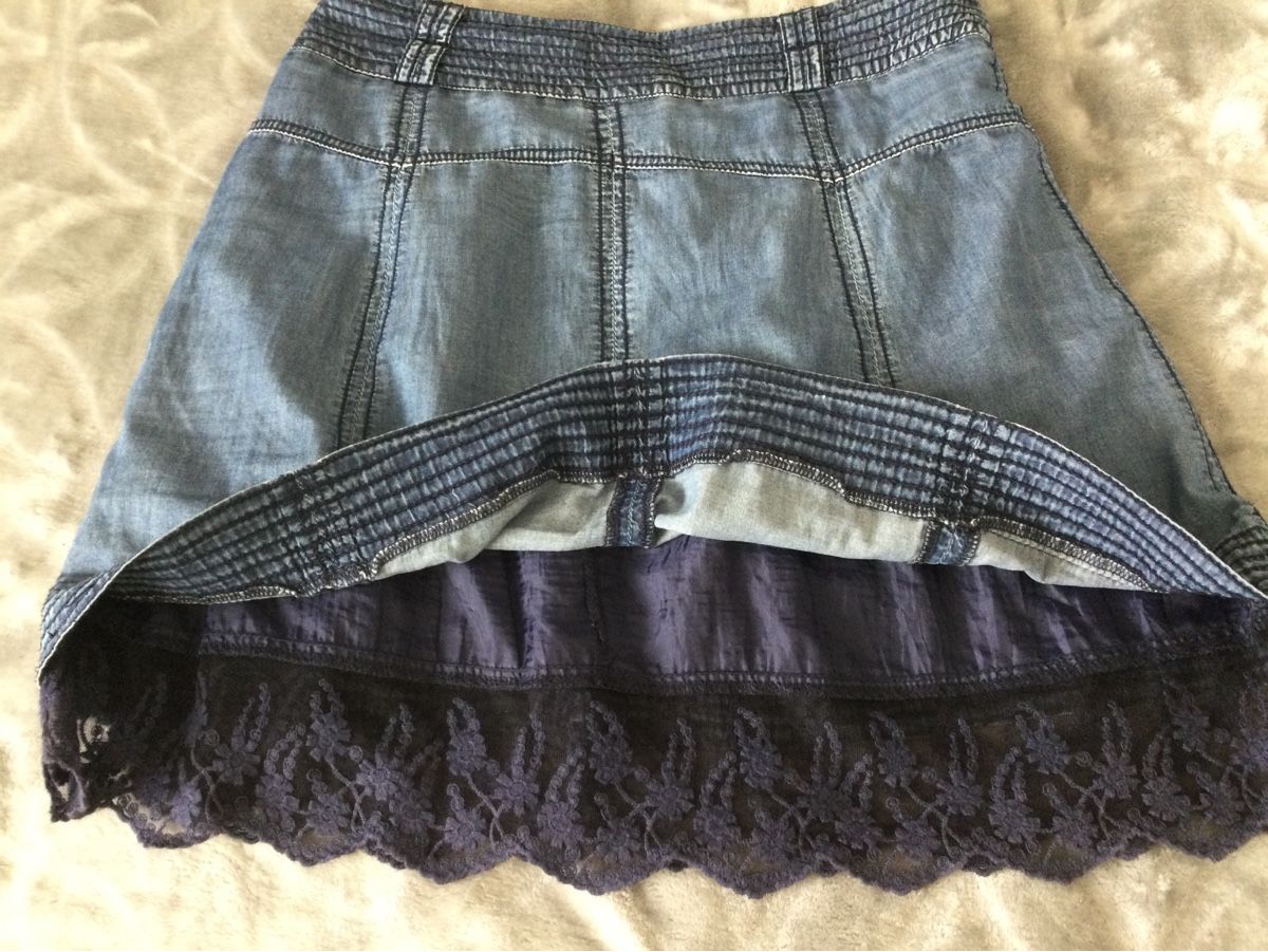 Gonne: Jeans Jupe mit Spitzen – Usato da Villnachern venduto da Anita2006 3