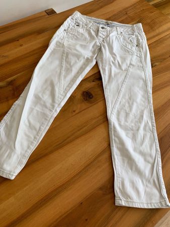 NILE traumschöne weisse Jeans Sommerhose Gr. XS