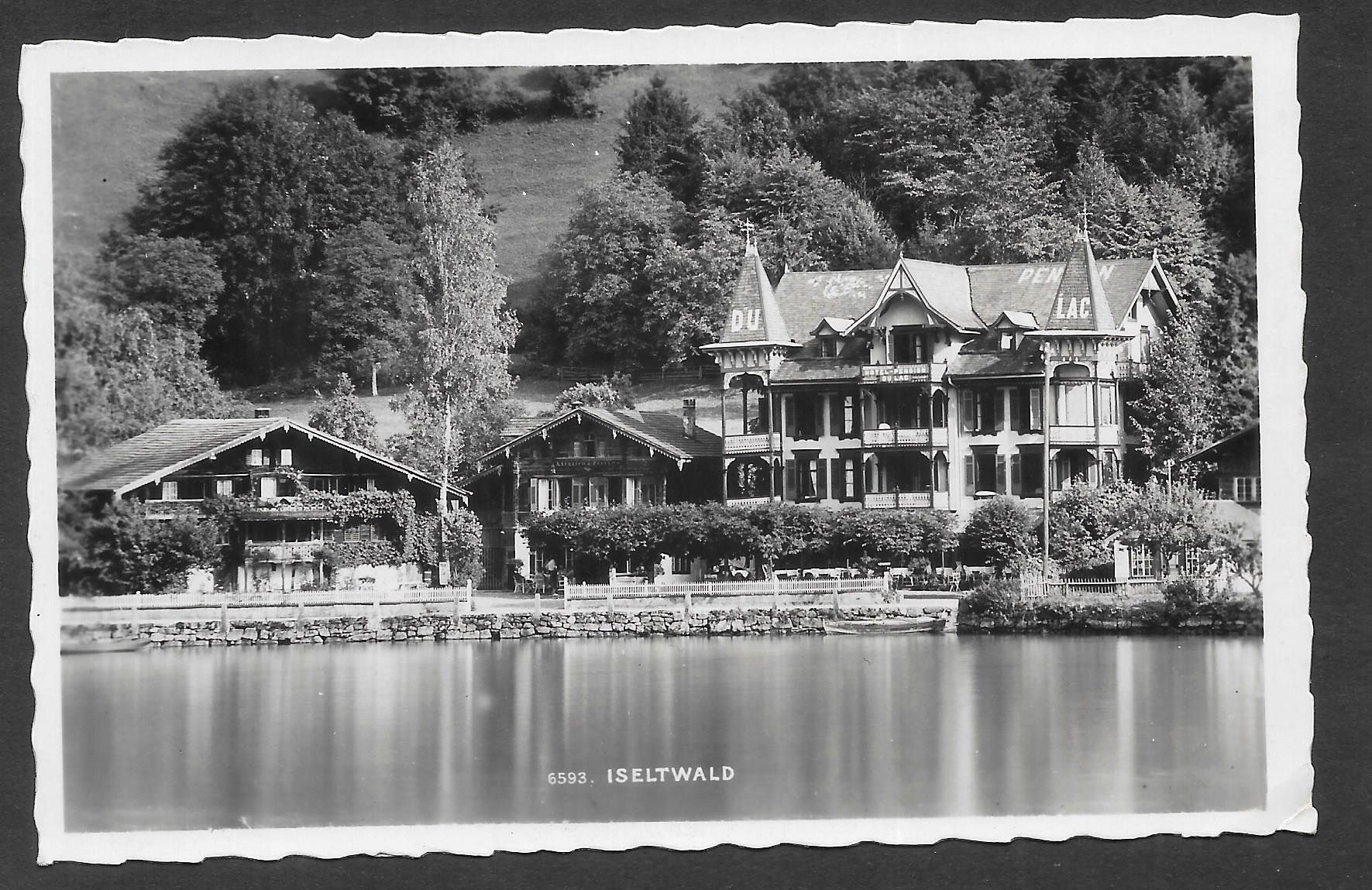 Cartes postales: Iseltwald Hôtel Pension du Lac – D'occasion à Olten par clotaldi