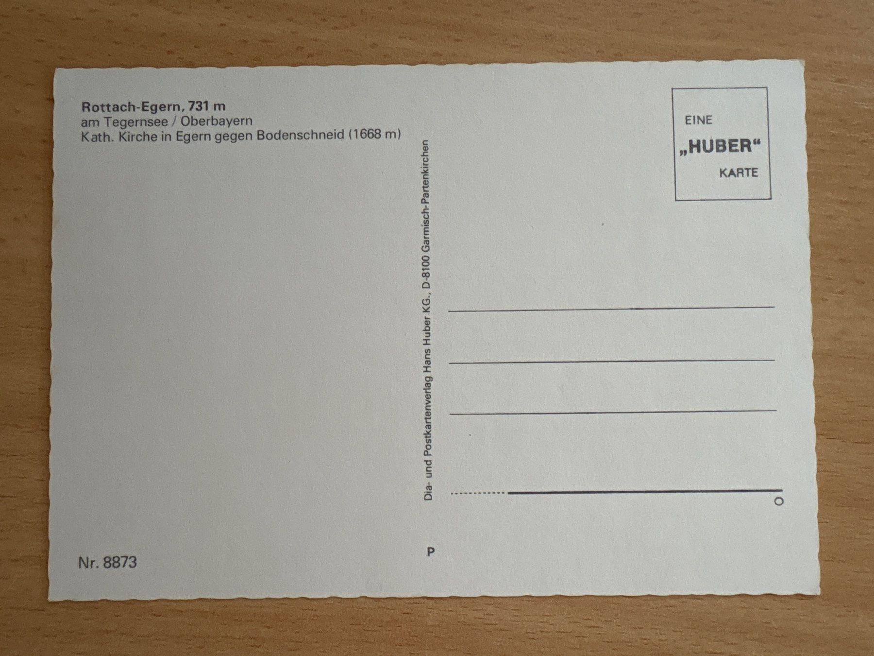 Cartoline postali: Ansichtskarte Rottach-Egern am Tegernsee – Usato da Ibach venduto da lisch3 2