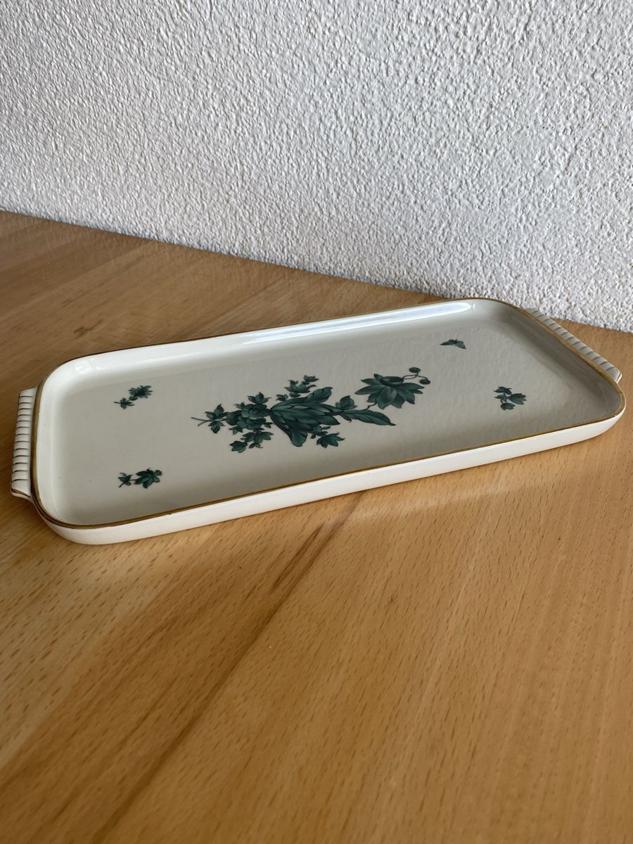 Piatti di portata: Cakeplatte Langenthal 1949 handbemalt – Usato da Schwarzenburg venduto da Michellu 2