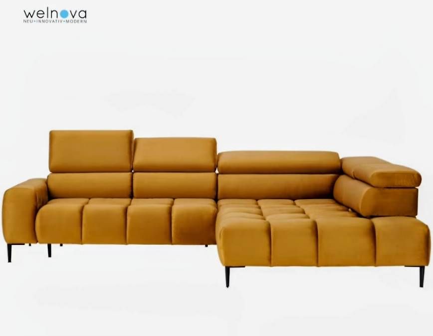 Sofas: Welnova Ecksofa Currygelb/ Gold/ Senfgelb :) – Gebraucht aus Grünenmatt von LS91 1