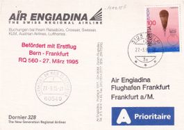 Erstflug Air Engiadina Bern - Frankfurt 1995