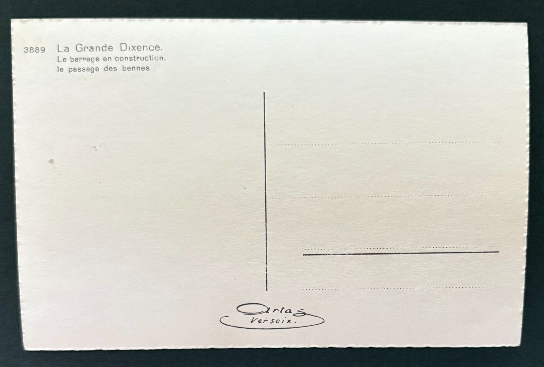 Cartoline postali: VINTAGE ANSICHTSKARTE LA GRANDE DIXENCE – Usato da Ostermundigen venduto da Wyatt-Earp 1