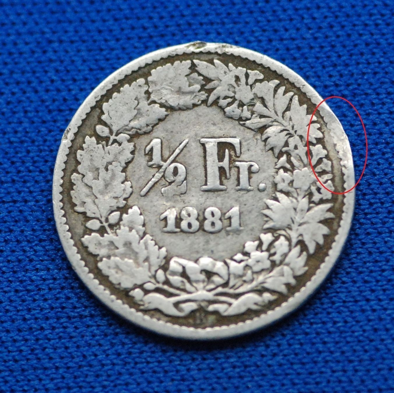 Tutti le monete: 1/2 Franken 1881 – Usato da Mühlethal venduto da sowato 3