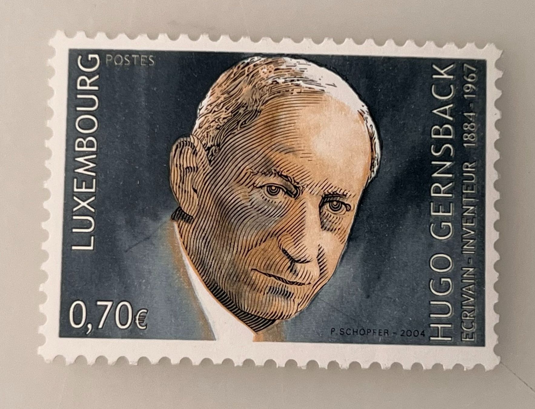 Tous les timbres: HUGO GERNSBACK Briefmarke – D'occasion à Riva san vitale par abd_p86k