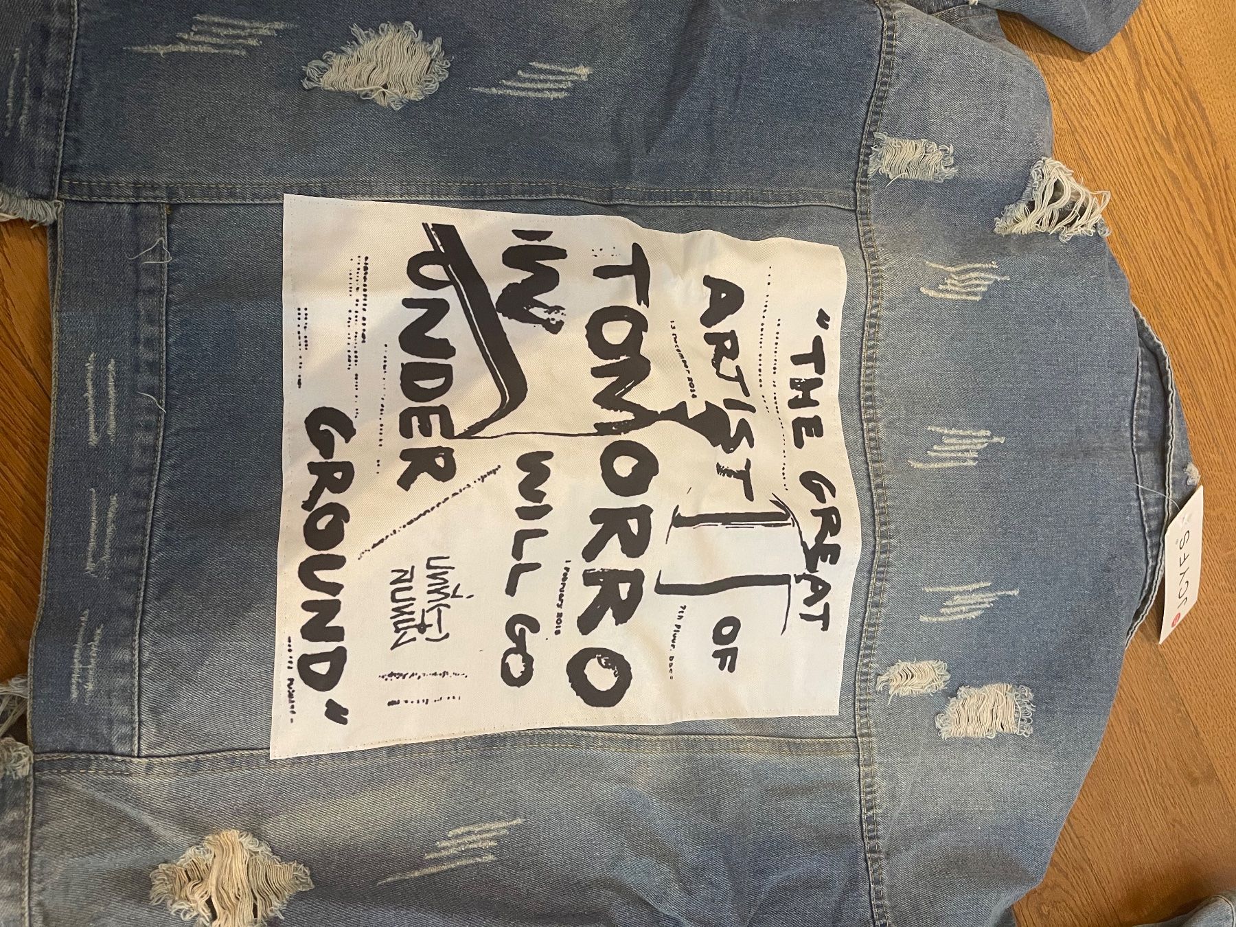 Giacche: Jeansjacke mit Muster Oversize Gr M – Nuovo (secondo la descrizione) da Bassersdorf venduto da Sandy456 3