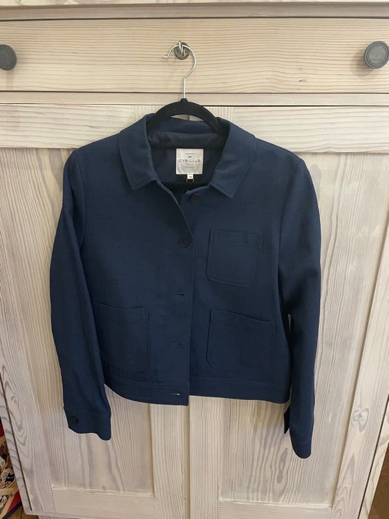 Veste En Laine Avec Col En Velours CYRILLUS - Taille 38 - Style Chic Vintage - Occasion En Excellent état