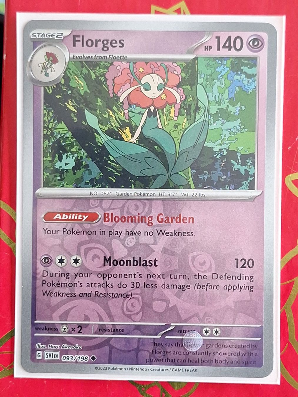 Pokémon Carte collezionabili: Florges - Pokemon Reverse Holo Scarlet Violet Base – Usato da Altstätten SG venduto da GGsGameshop