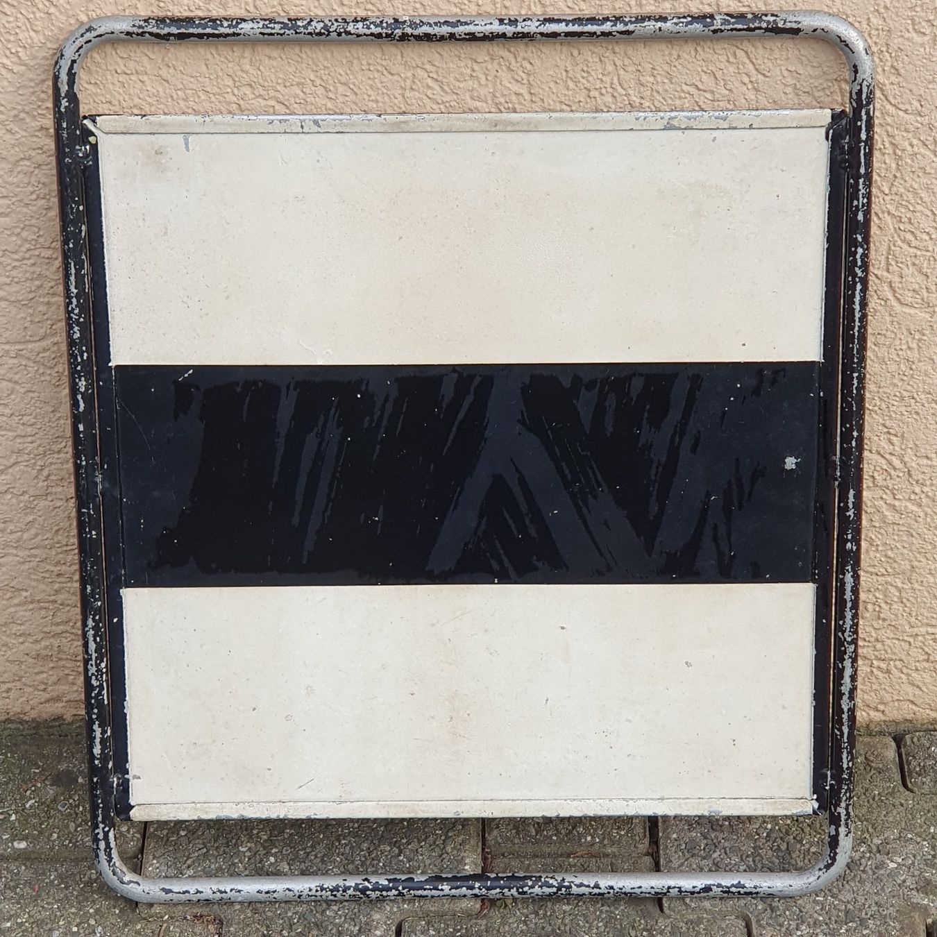 SBB/CFF/FFS Insegne: Fahrtregelungstafel & Hemmschuhwarntafel SBB CFF FFS – Usato da Flums venduto da Cooker 1