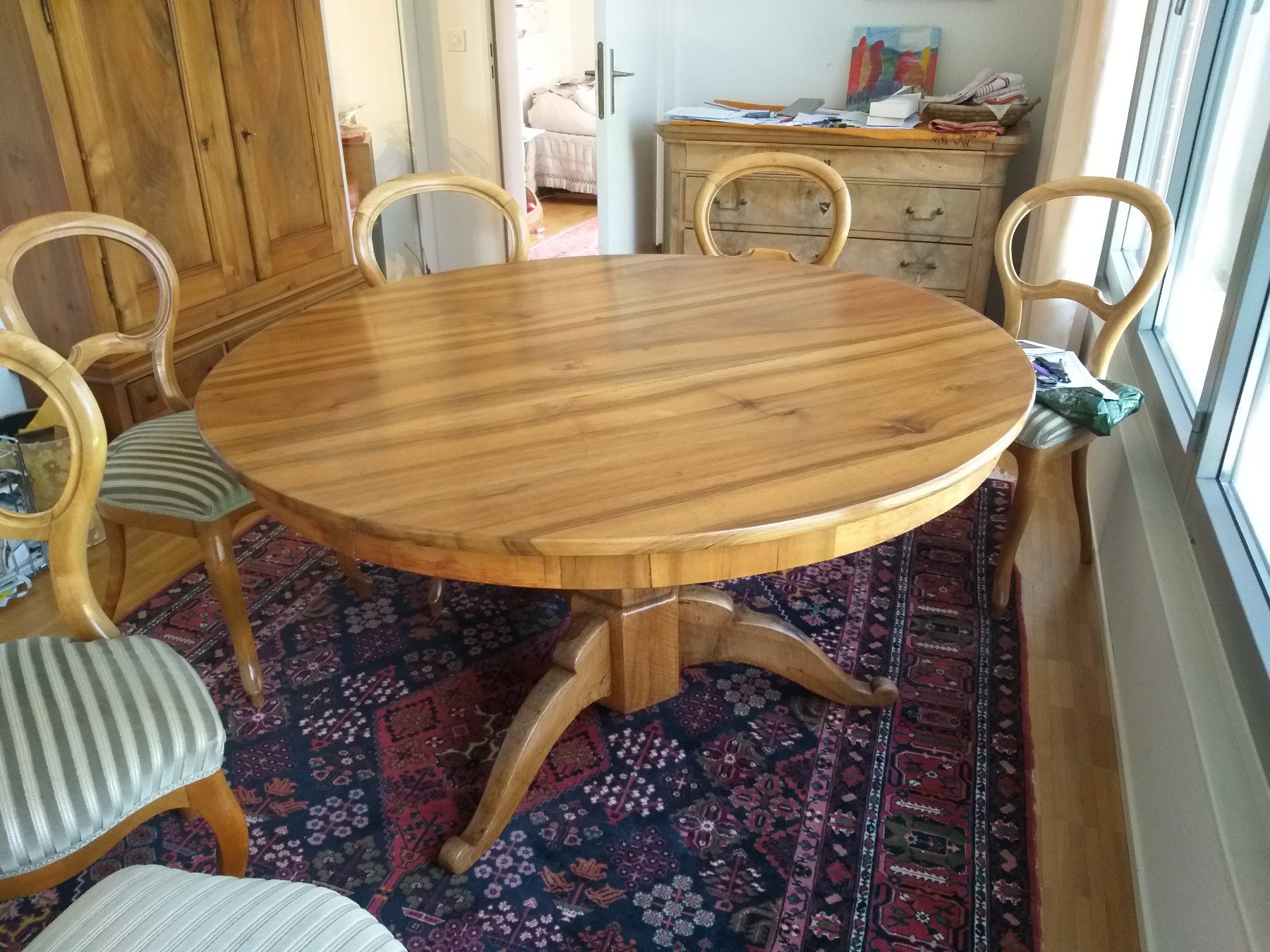 Tavoli: Runder Esszimmertisch Biedermeier – Usato da Magden venduto da utsalk 2