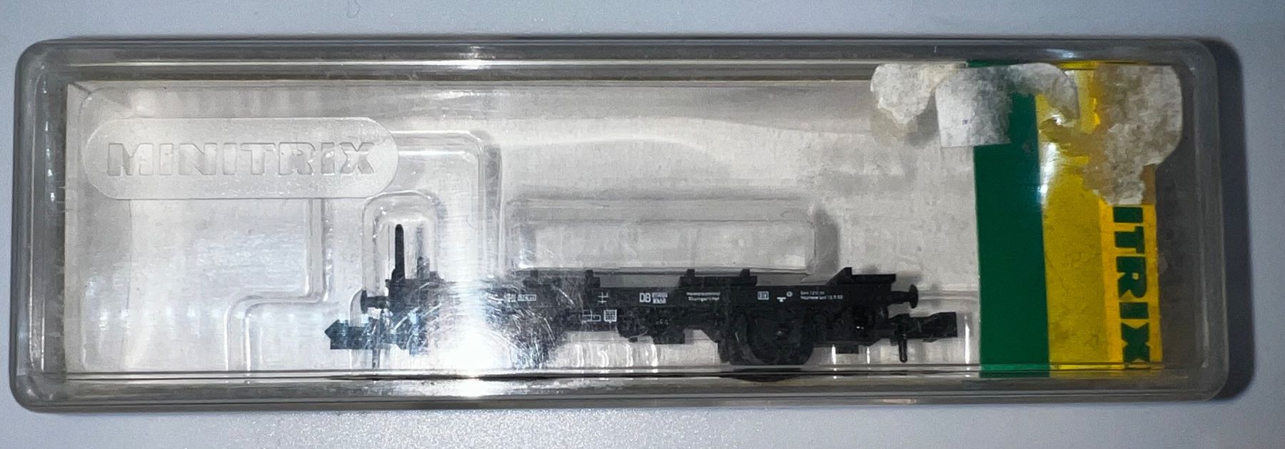 Trix Modellini di ferrovie: Minitrix . 13539, Behältertransportwagen – Usato da Basel venduto da jonnyhaas 6
