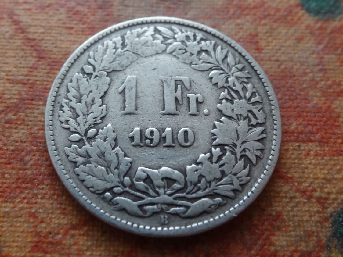 Alle Münzen: 1 Fr. 1910 – Gebraucht aus Romanel-sur-Lausanne von