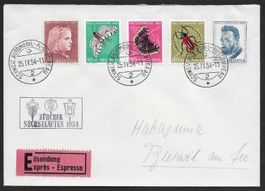 1953 (1954) : Pro Juventute Satzbrief Nr.J148-152