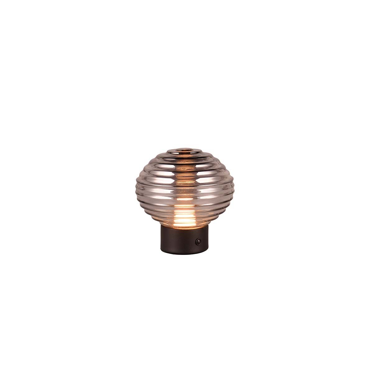 Lampade: LED Tischleuchte, Rauchfarbe, 14 cm Höhe – Nuovo (secondo la descrizione) da Kreuzlingen venduto da Smart-Light 8