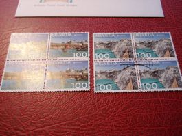 Satz Brücken, 2018, FDC + Lose 4erblock ET-o