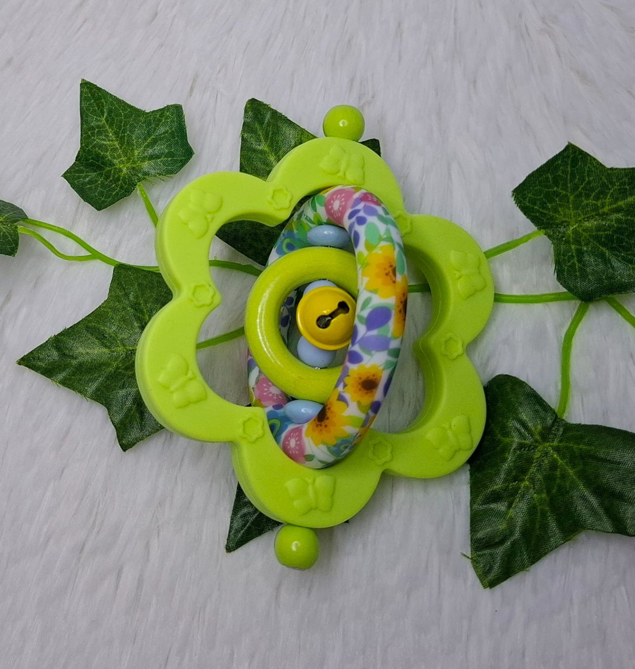Succhiotti & catenelle porta ciuccio: Div. Greifling Blume (Einzelstücke) – Nuovo e nell'imballaggio originale da Oberurnen venduto da rotty80 1
