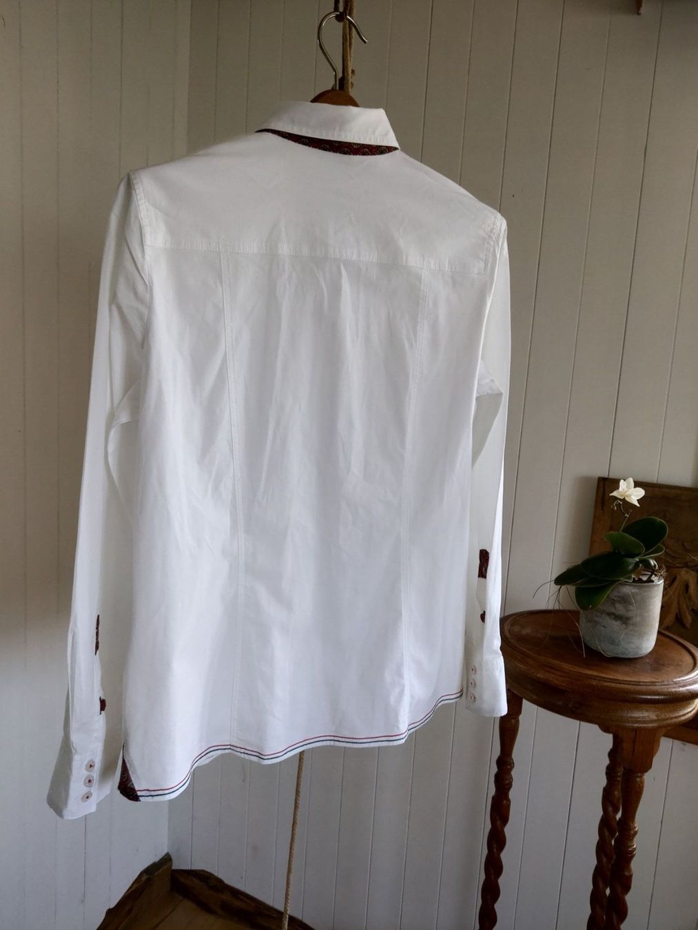 Camicette: THOMAS RABE weisse Bluse 40 Top Oberteil Damenbluse – Usato da Mollis venduto da Fauchi99 8